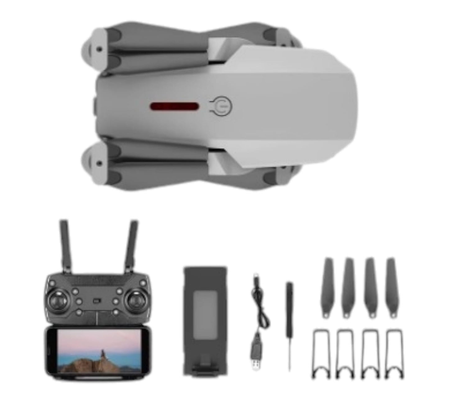 Mini Drone E88 4K HD Cámara 4 Ejes Plega