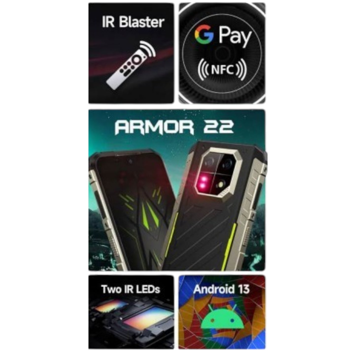 ARMOR 22 ULEFONE Smartphone Robusto