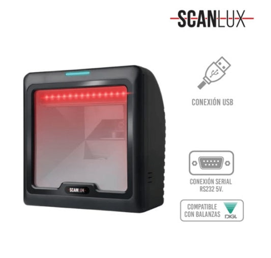 Lector de Códigos de Barra Scanlux SL6100 USB o SERIAL RS232